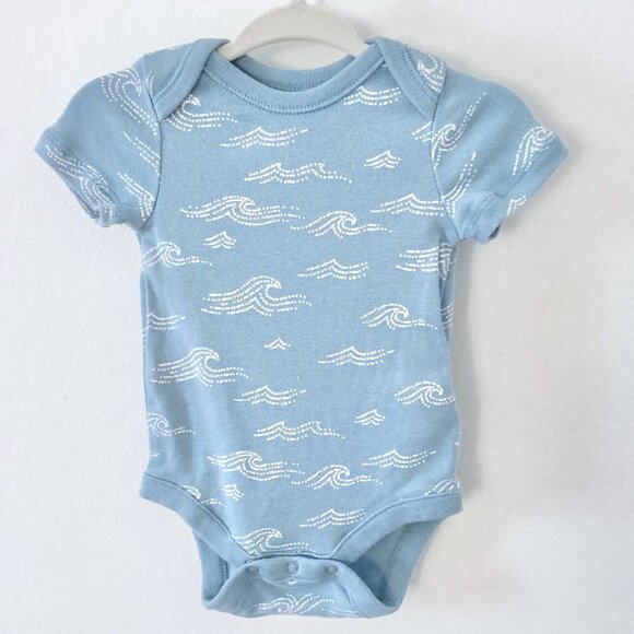 Baby Boy 0-3M Bodysuit Bundle - Blue - Carter's/Gap - Picture 3 of 11